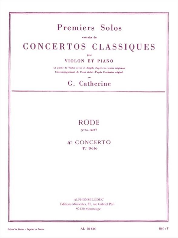 Solo no.1 du concerto no.4