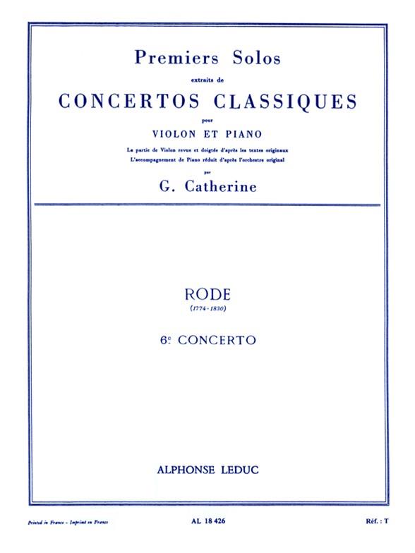 RODE/CATHERINE PREMIERS SOLOS CONCERTOS