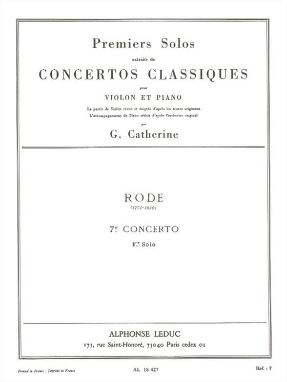 RODE/CATHERINE PREMIERS SOLOS CONCERTOS