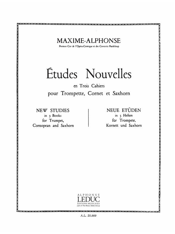 Etudes nouvelles vol.3 - 10 grandes études nouvelles melodiques