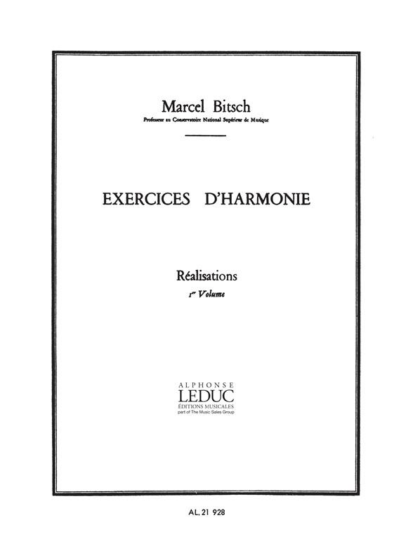 Exercices d'harmonie - réalisations vol.1