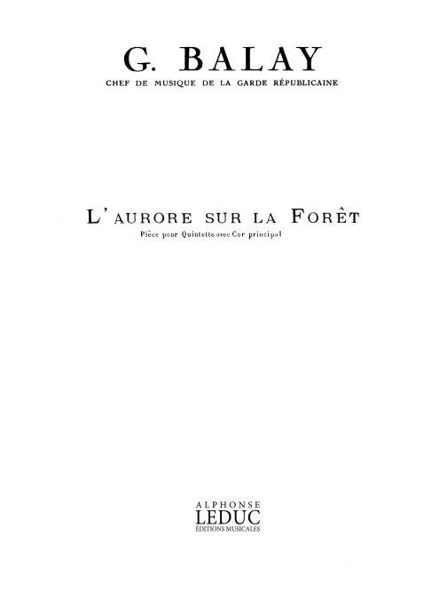 L'Aurore sur la forêt pour cor principale,