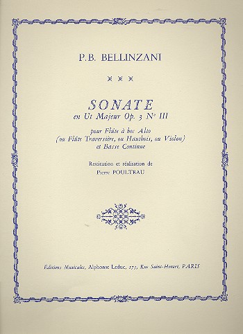 Sonate en ut majeur op.3,3