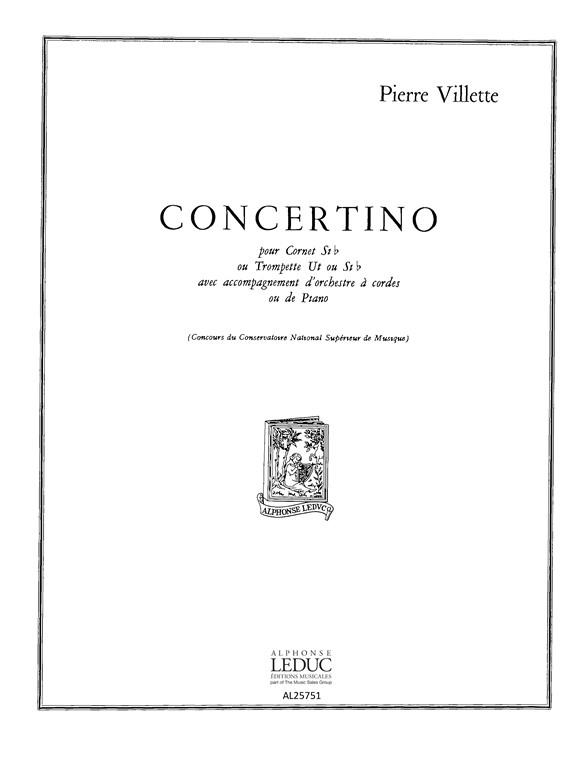 Concertino pour cornet ou trompete et orchestre à cordes
