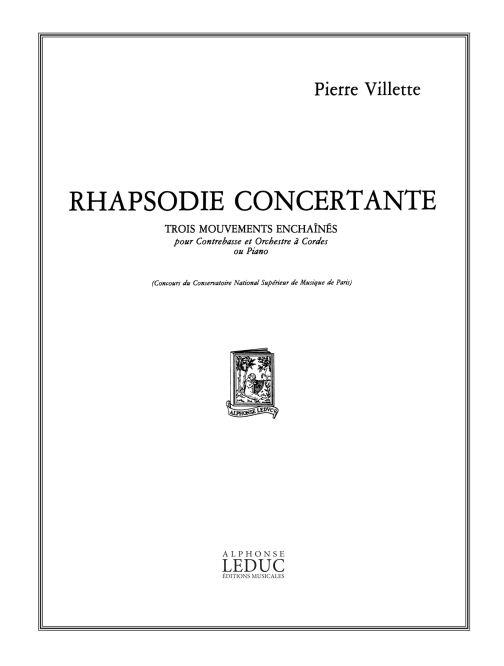 Rhapsodie concertante pour contrebasse