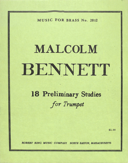 BENNETT 18 PRELIMINARY STUDIES