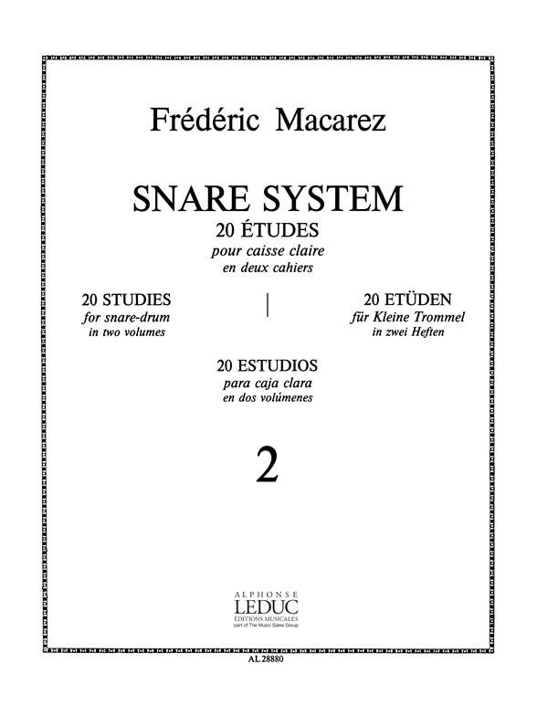 Snare System - 20 Études vol.2 (no.11-20)