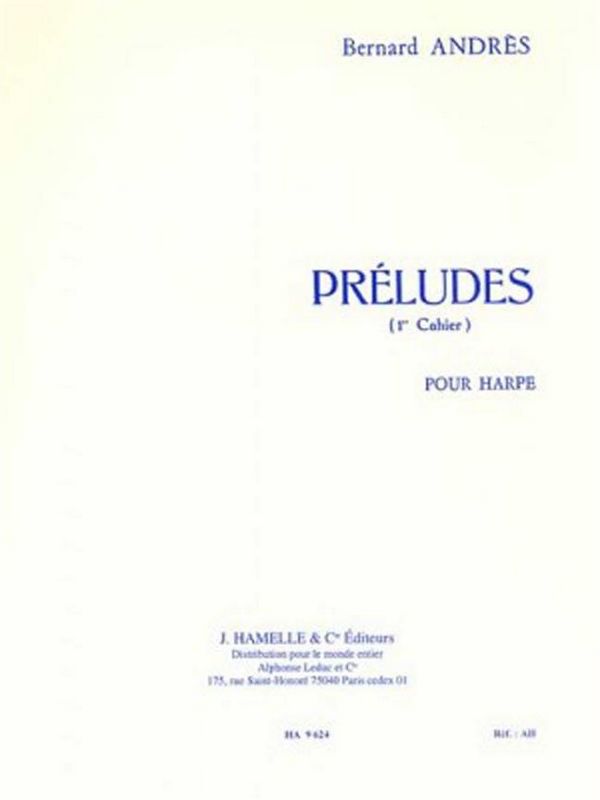 Préludes vol.1 pour harpe