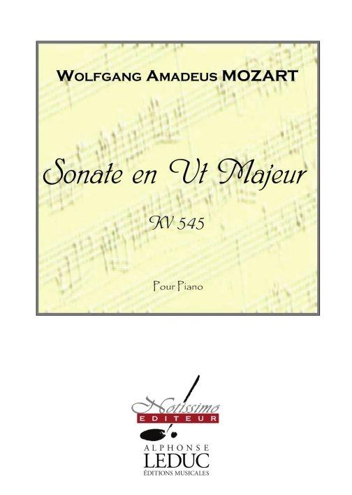 MOZART SONATE EN UT MAJEUR KV545