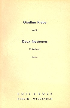 2 Nocturnes op.10 für Orchester