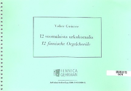 12 finnische Orgelchoräle Band 1
