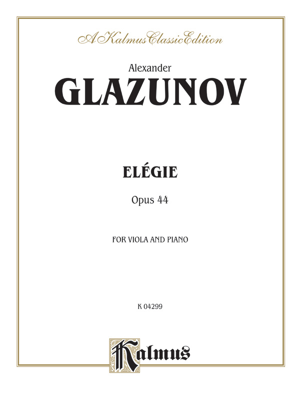 Elegie op.44 für Viola und Klavier