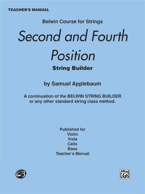 Applebaum, Samuel2nd & 4th Position Studies. Teachers man