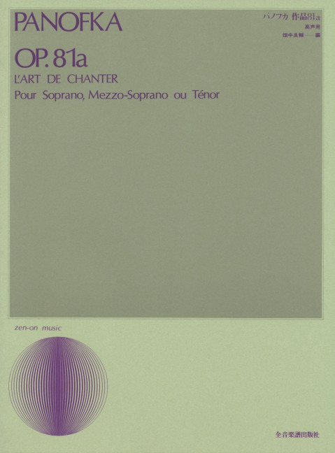 L'Art de Chanter op. 81a