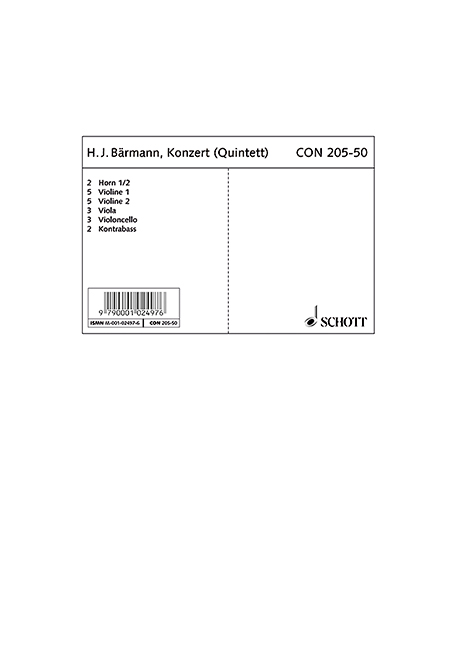 Konzert Es-Dur op.23