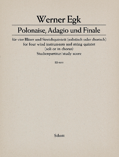 Polonaise, Adagio und Finale