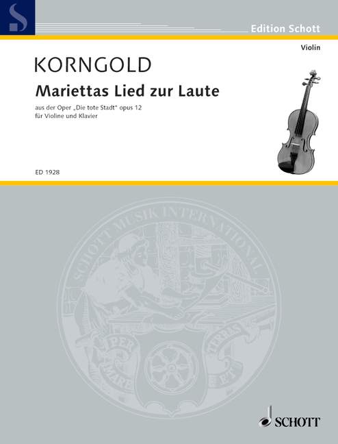 Mariettas Lied zur Laute op. 12