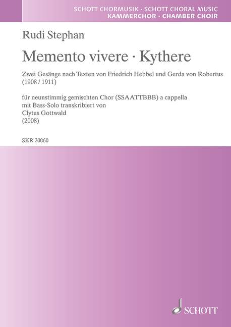 Memento vivere und Kythere