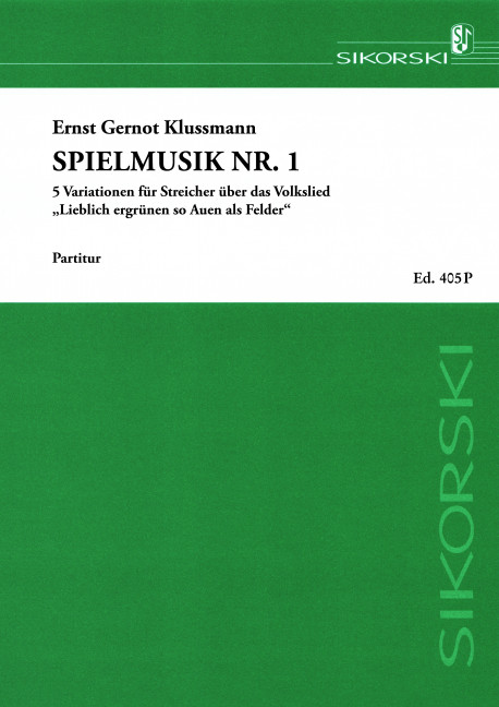 Klussmann, Ernst G Spielmusik Nr. 1