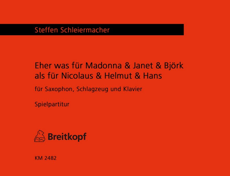 Eher was für Madonna, Janet und Björk als für Nicolaus, Helmut und Han