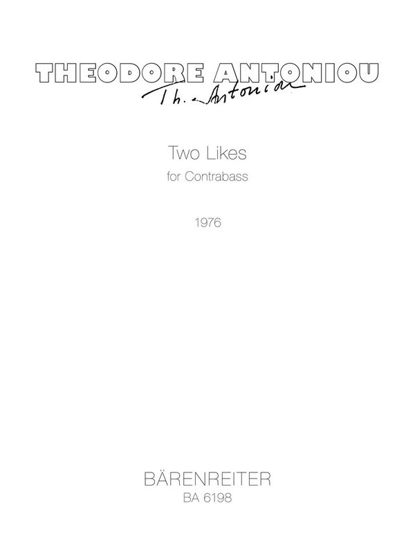 Two Likes for Contrabass