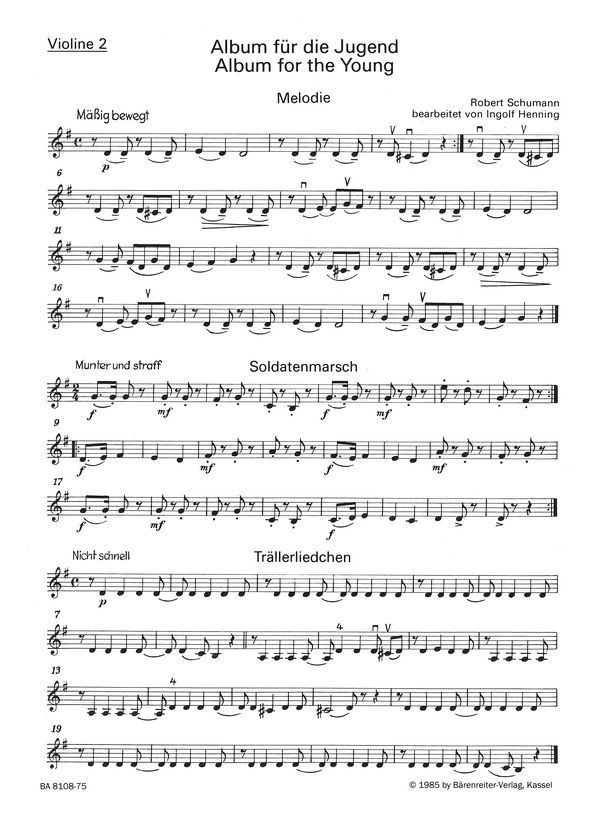 Album für die Jugend. Auswahl