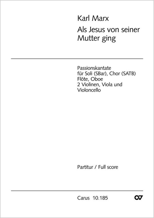Als Jesus von seiner Mutter ging