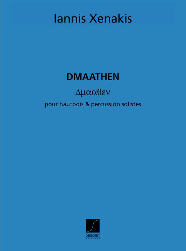 Dmaathen pour hautbois et percussion