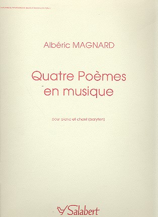 4 Poèmes en musique op.15