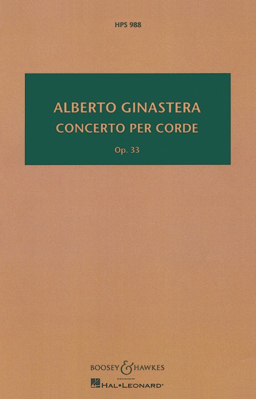 Concerto per Corde op. 33 HPS 988