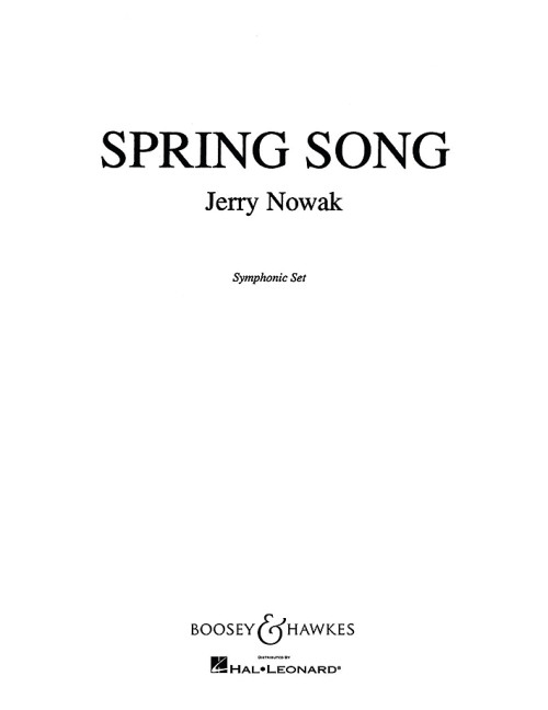 Nowak, Jerry: Spring Song QMB 492