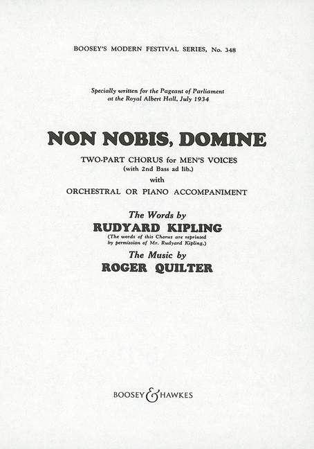 Non Nobis, Domine