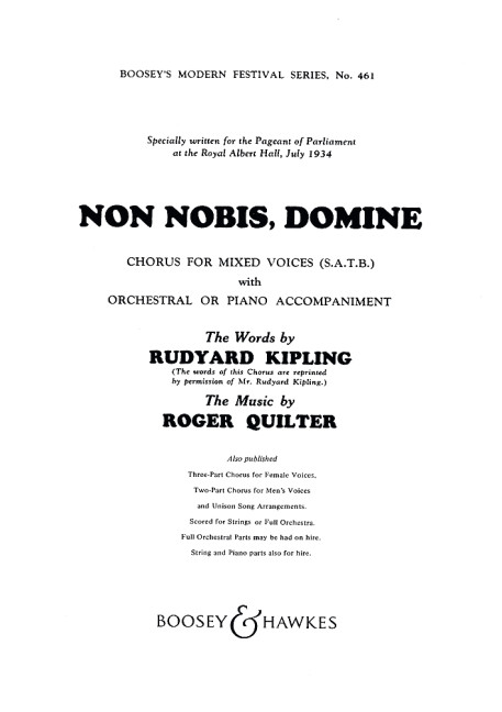 Non nobis Domine