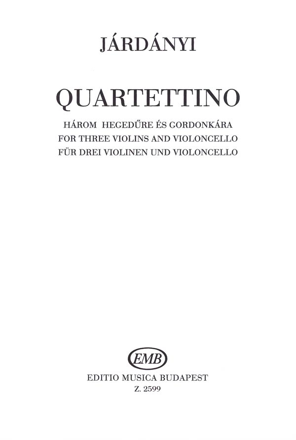 Quartettino for 3 violins and violoncello