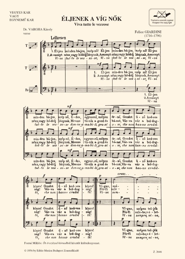 Viva tutte le vezzose