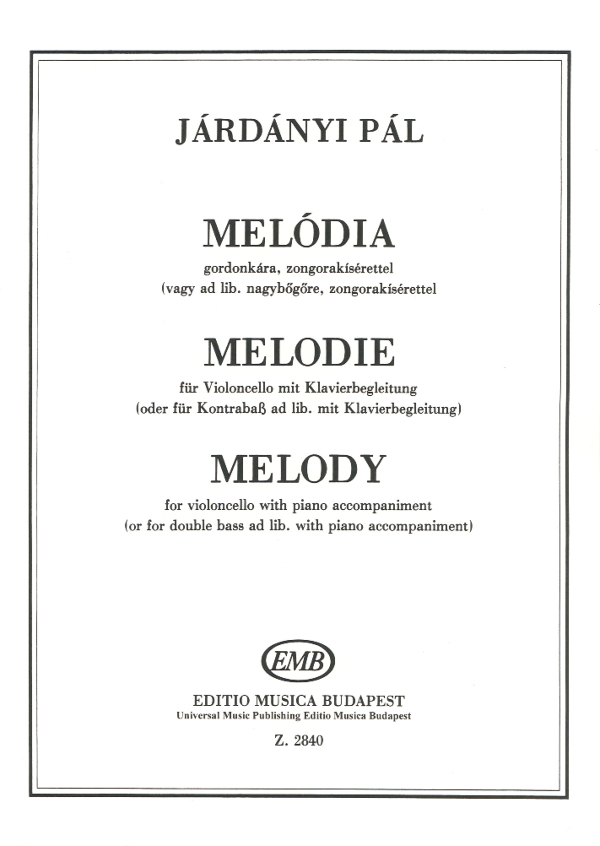 Melodie für Violoncello und Klavier