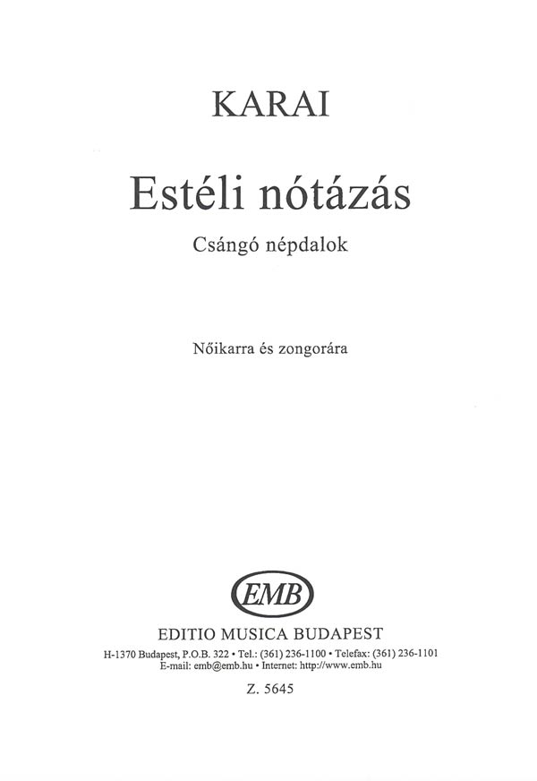 Estéli nótázás