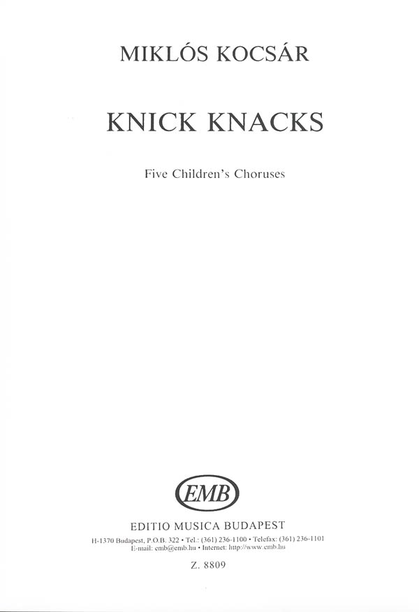 Knick Knacks (Five Children's Choruses)