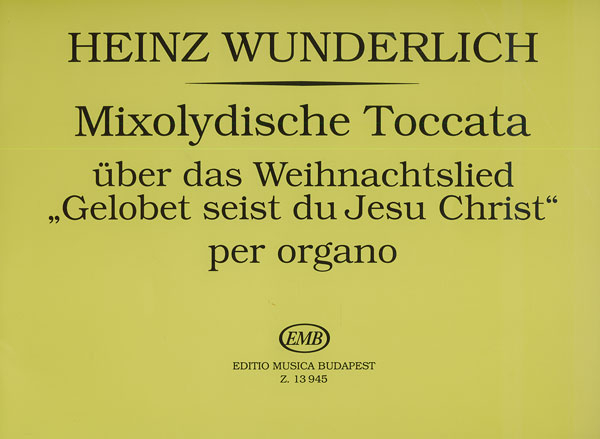 Mixolydische Toccata über das Weihnachtslied