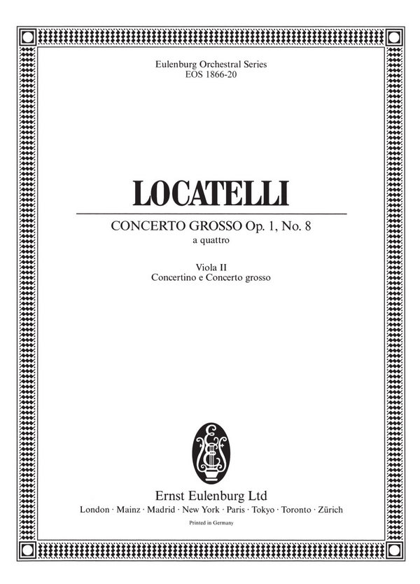 Concerto grosso f-Moll op.1,8