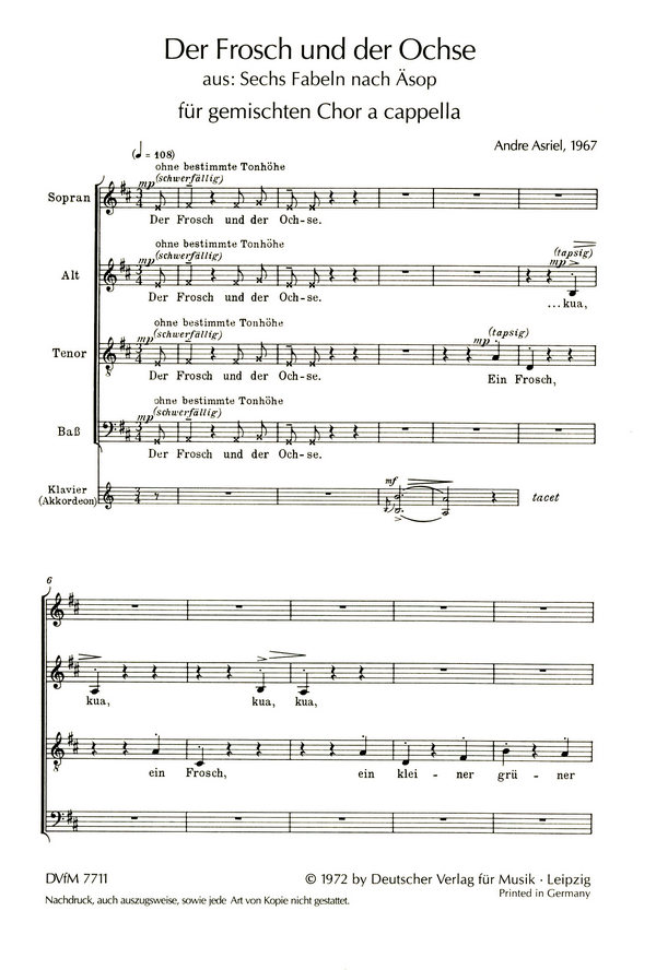 Der Frosch und der Ochse