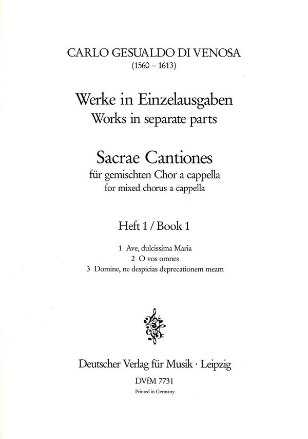 Sacrae cantiones Band 1