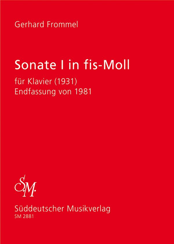 Sonate I für Klavier (1931)