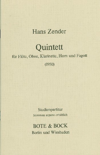 Quintett op.3 (1950)