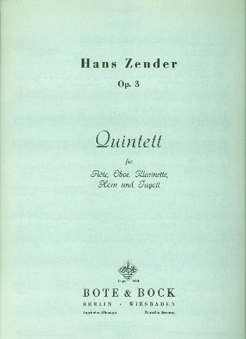 Quintett op.3 (1950)