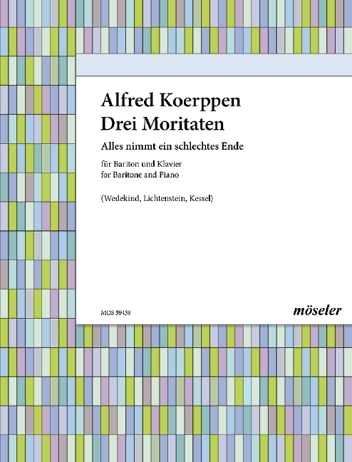 3 Moritaten für Bariton (Bass) und Klavier