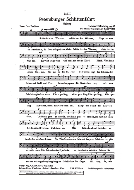 Petersburger Schlittenfahrt op. 57