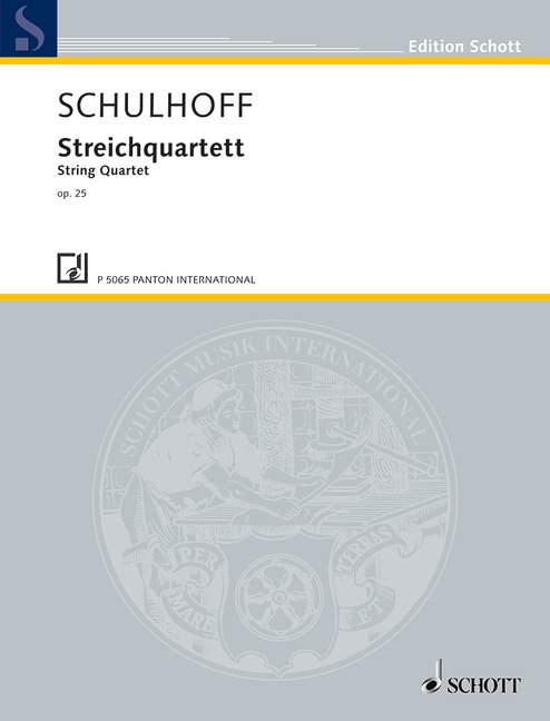 Streichquartett G-Dur op. 25 WV 43  - für zwei Geigen, eine Bratsche u