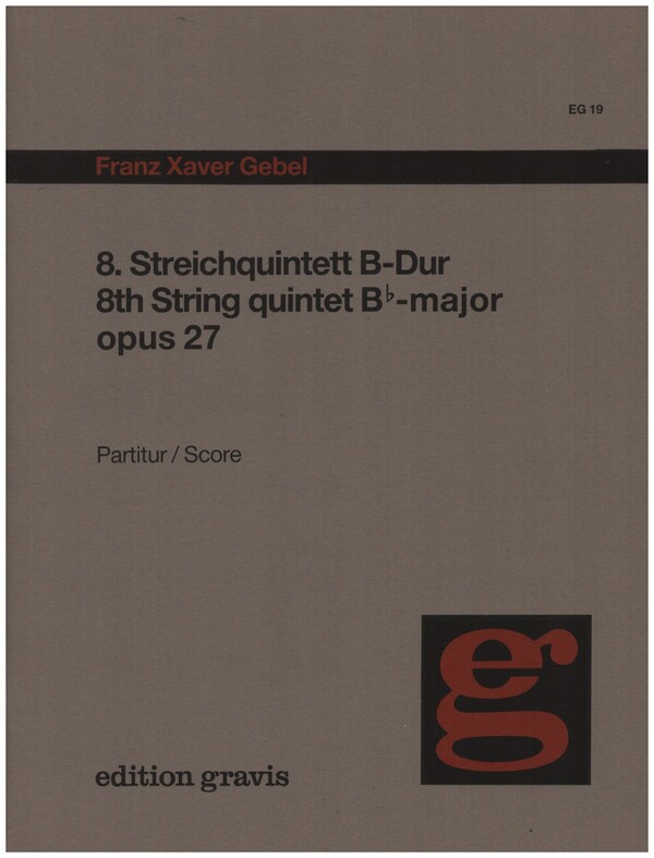 Streichquintett B-Dur Nr.8 op.27