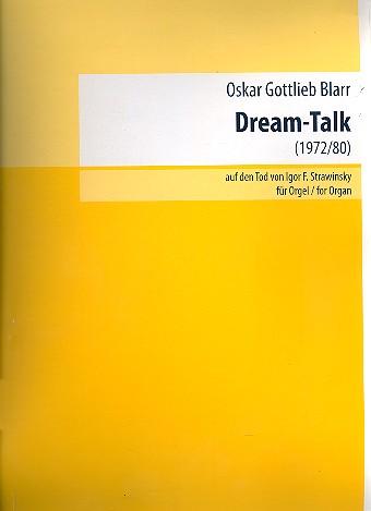 Dream-Talk auf den Tod von Igor F. Strawinsky .